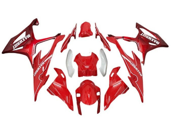BMW S1000RR Fairings (2019-2022) Red, White, MaxWrist at KingsMotorcycleFairings.com