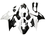 BMW S1000RR Fairings (2019-2022) White, Black Split at KingsMotorcycleFairings.com