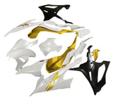 BMW S1000RR Fairings (2019-2022) White, Gold, Matte Black at KingsMotorcycleFairings.com