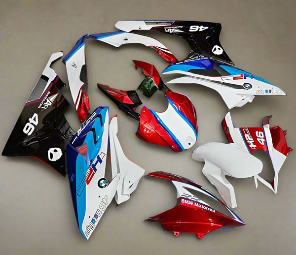 BMW S1000RR Fairings (2019-2022) White, Red, Blue HP at KingsMotorcycleFairings.com