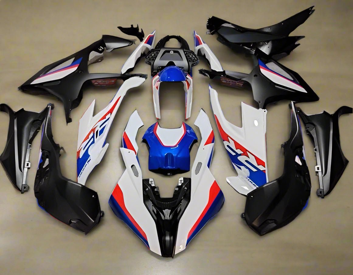BMW S1000RR Fairings (2019-2022) White, Red, Blue, Black at KingsMotorcycleFairings.com