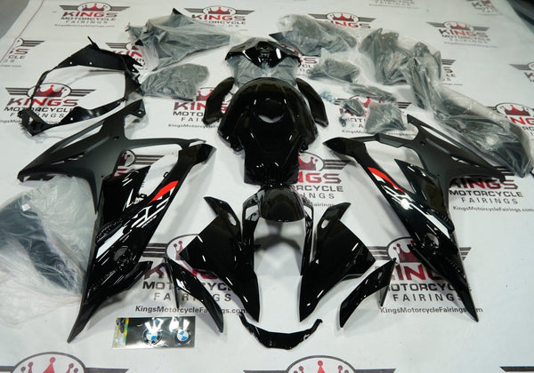 BMW S1000RR Fairings (2023-2024) Black, White, Red at KingsMotorcycleFairings.com