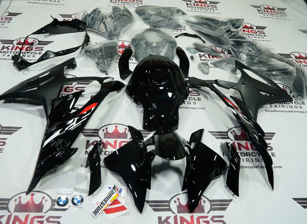 Black BMW S1000RR Fairings (2023-2024) at KingsMotorcycleFairings.com