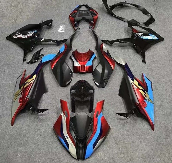 BMW S1000RR Fairings (2023-2024) Dark Red, Blue, Black at KingsMotorcycleFairings.com