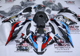 BMW S1000RR Fairings (2023-2024) Faux Carbon Fiber Rokit at KingsMotorcycleFairings.com