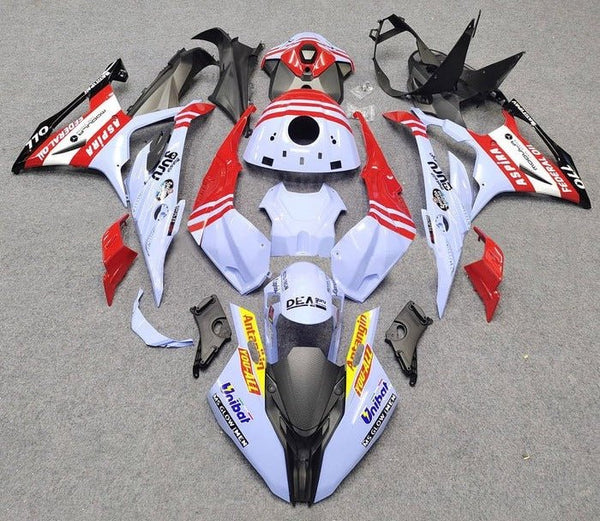 BMW S1000RR Fairings (2023-2024) Light Blue, Red at KingsMotorcycleFairings.com