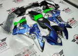 BMW S1000RR (2009-2014) Matte Blue, Matte Silver, Matte Black & Green Fairings at KingsMotorcycleFairings.com