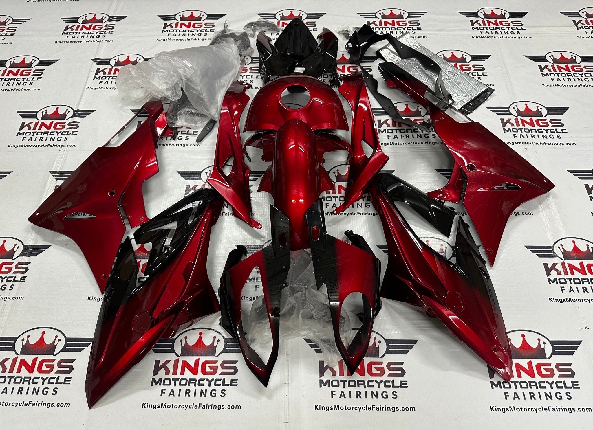 Fairings | BMW S1000RR (2015-2016) Candy Red, Black | Kings