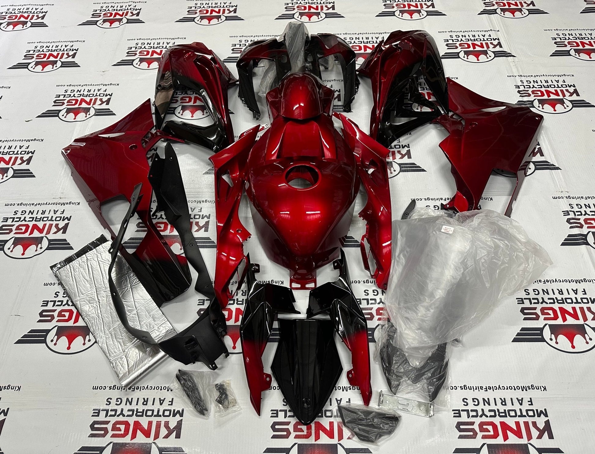 BMW S1000RR (2015-2016) Candy Red & Black Fairings at KingsMotorcycleFairings.com