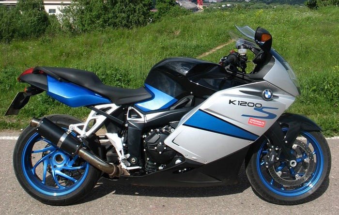 BMW K1200S Fairing set (2005-2010) Silver, Blue at KingsMotorcycleFairings.com