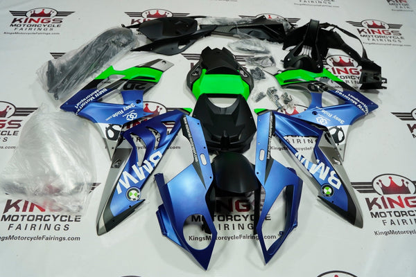 BMW S1000RR (2009-2014) Matte Blue, Matte Silver, Matte Black, Green Fairings at KingsMotorcycleFairings.com