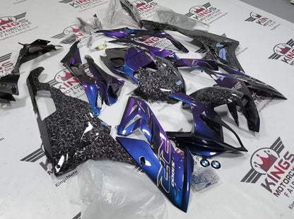 BMW S1000RR Fairing Kit (2015-2016) Chameleon, Faux Forged Carbon Fiber from KingsMotorcycleFairings.com