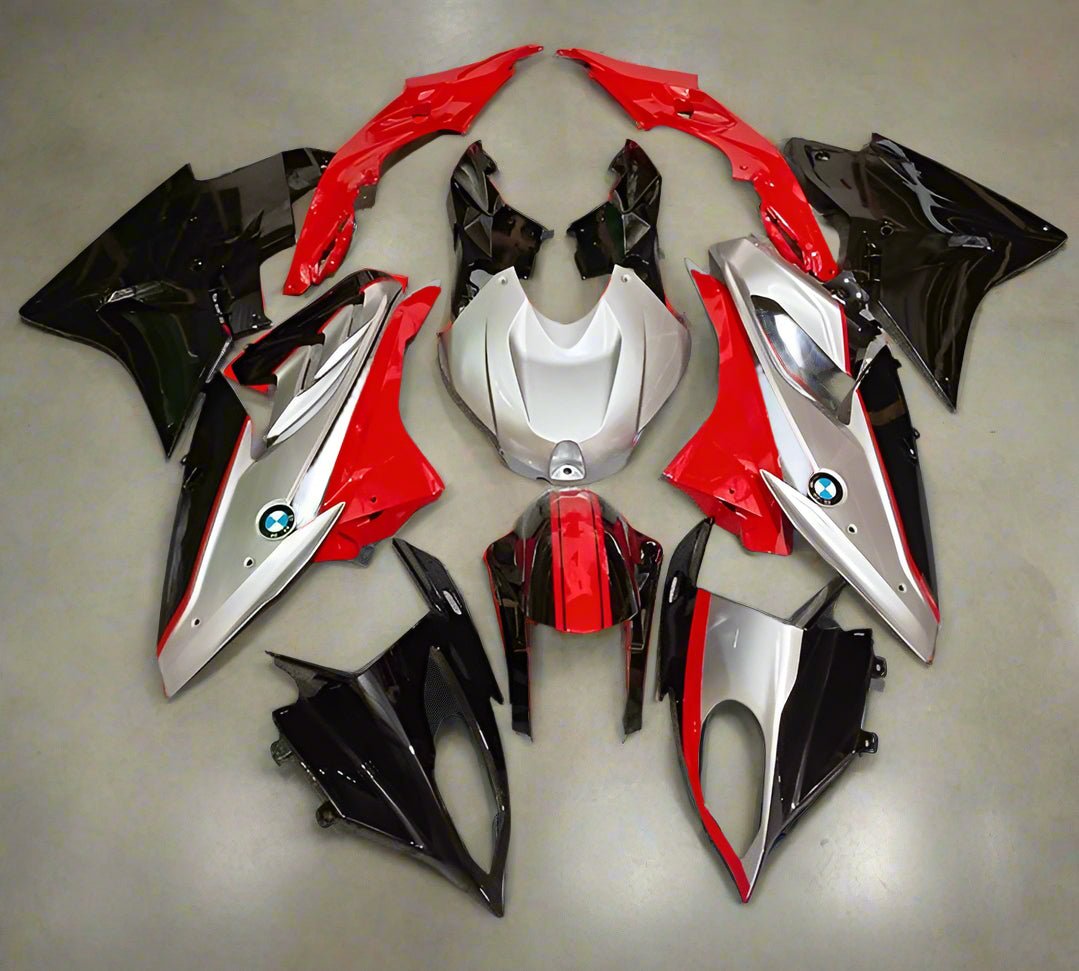 BMW S1000RR Fairing Kit (2019-2022) Silver, Red, Black at KingsMotorcycleFairings.com