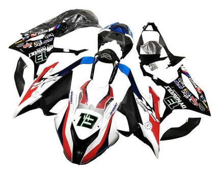 BMW S1000RR Fairing Kit (2019-2022) White, Red, Black Dynavolt at KingsMotorcycleFairings.com