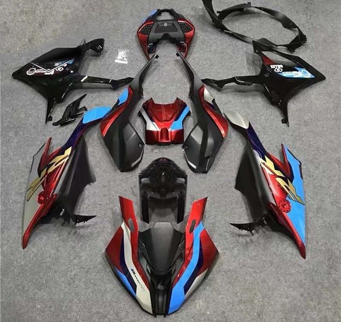 BMW S1000RR Fairing Kit (2023-2024) Dark Red, Blue, Black at KingsMotorcycleFairings.com