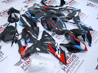 BMW S1000RR Fairing Set (2009-2014) Faux Carbon Fiber, Red, Blue, White from KingsMotorcycleFairings.com