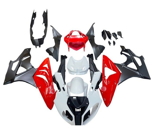 BMW S1000RR Fairings (2009-2014) Gloss White, Red, Matte Black at KingsMotorcycleFairings.com
