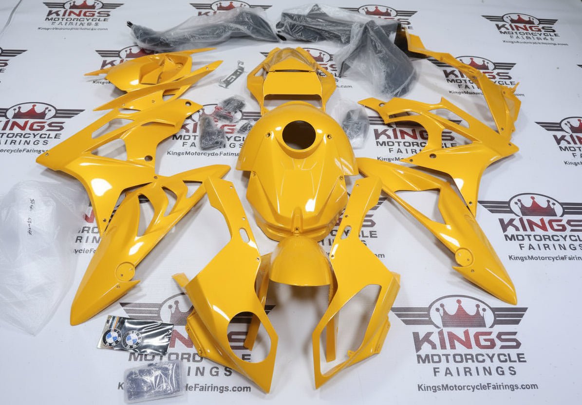 BMW S1000RR Fairings (2009-2014) Yellow from KingsMotorcycleFairings.com