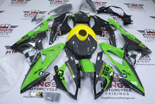 BMW S1000RR Fairings (2015-2016) Green, Faux Carbon Fiber, Yellow from KingsMotorcycleFairings.com