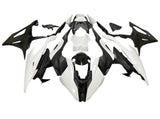 BMW S1000RR Fairings (2019-2022) Matte White, Matte Black at KingsMotorcycleFairings.com
