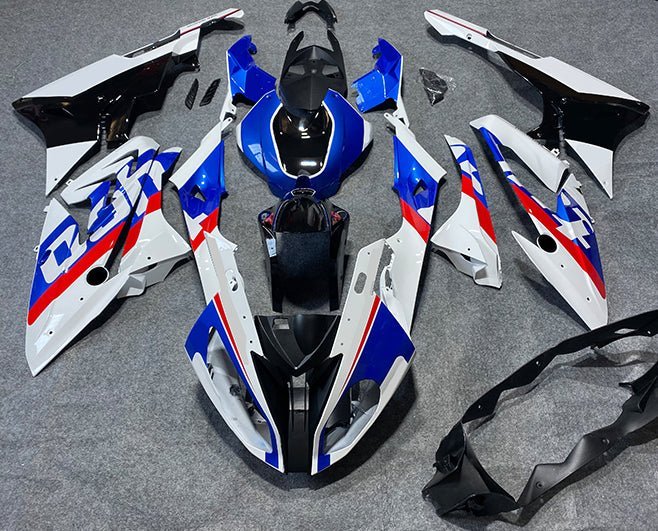 BMW S1000RR Fairings (2019-2022) White, Blue, Red, Black at KingsMotorcycleFairings.com
