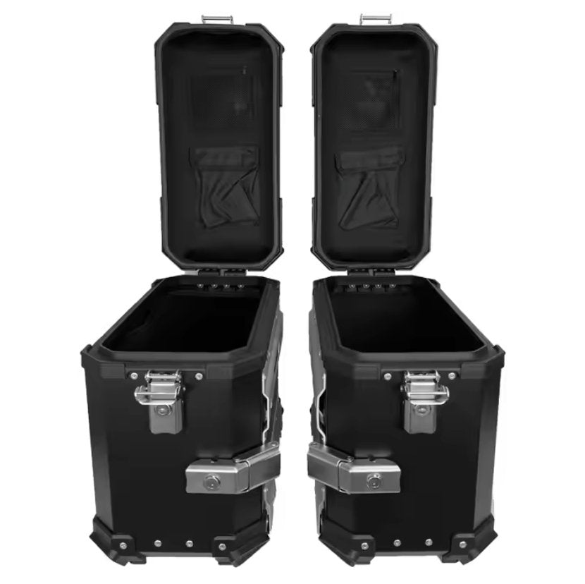 Black Motorcycle Side Box Storage, 38 Liter Pair | Kings – Kings ...