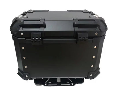 Black 45L Aluminum Motorcycle Top Box Storage at KingsMotorcycleFairings.com 