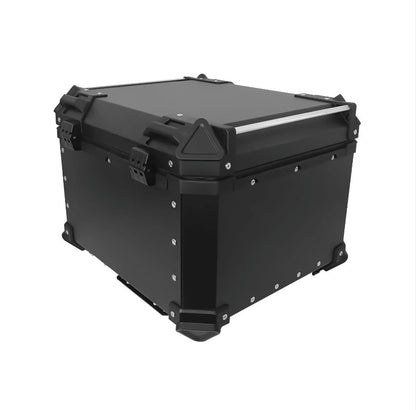 Black 55L Aluminum Motocycle Top Box Storage at KingsMotorcycleFairings.com
