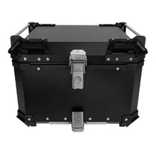 Black 55L Aluminum Motocycle Top Box Storage at KingsMotorcycleFairings.com