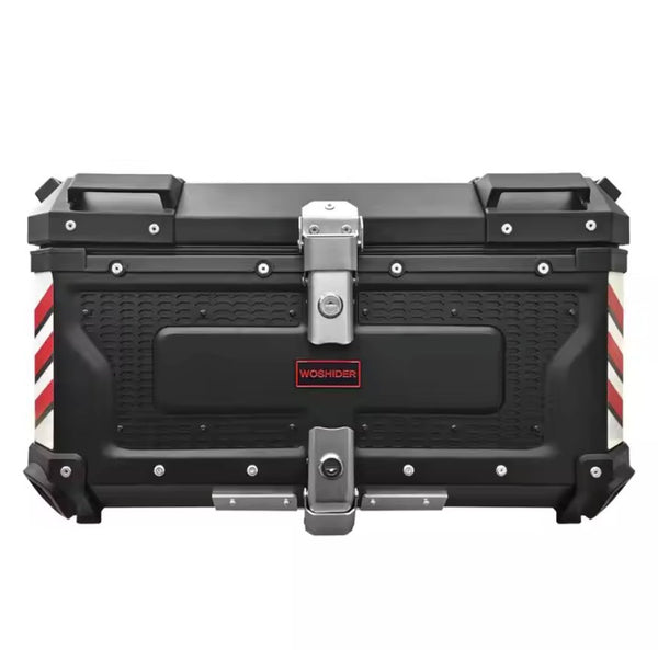 Black Motorcycle Top Box Storage, 65 Liter | Kings
