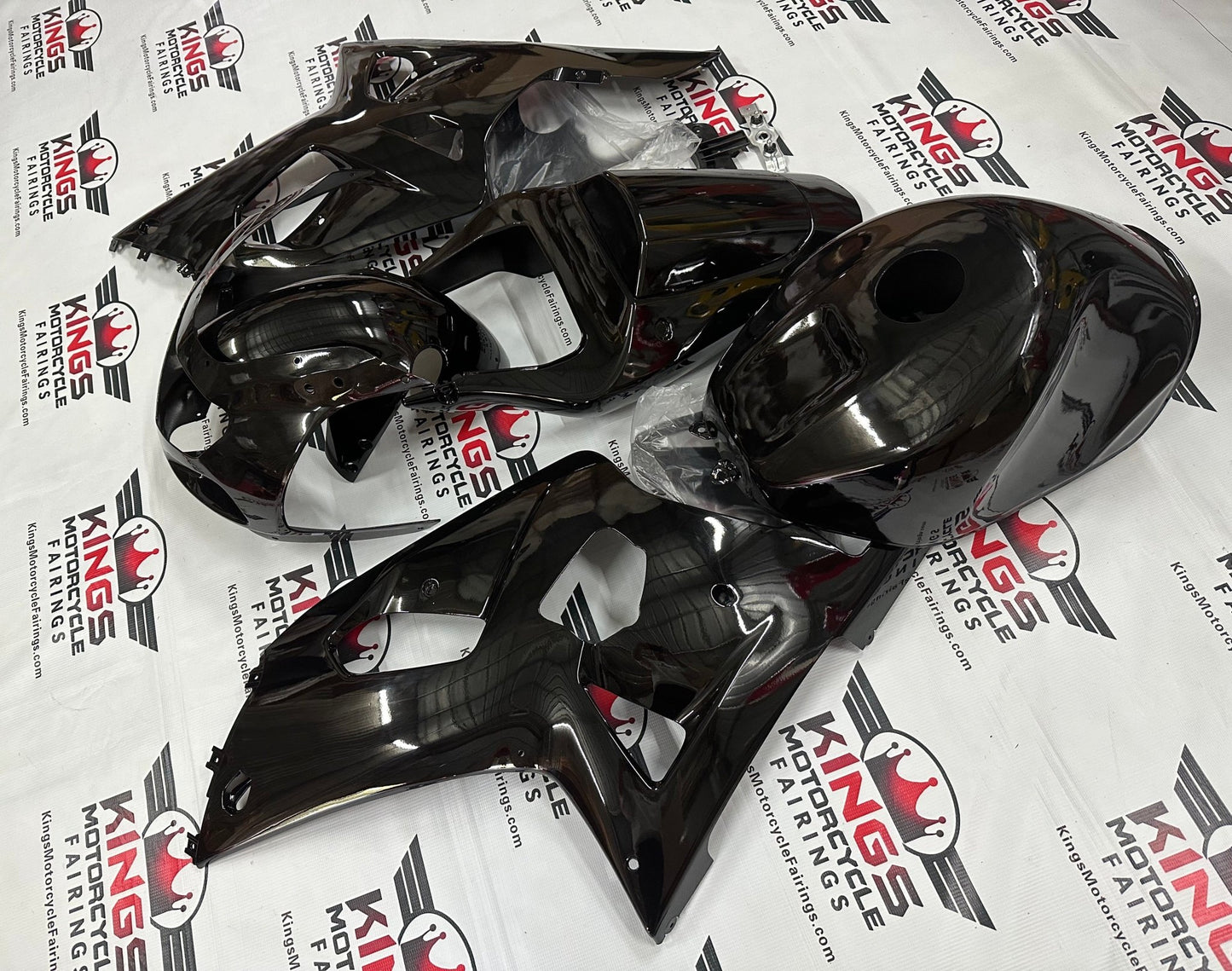 Suzuki GSXR 600 Fairing set (2000-2003) All Black at KingsMotorcycleFairings.com