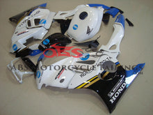 Honda CBR600FS Fairings (1997-1998) White, Black, Blue Konica Minolta at KingsMotorcycleFairings.com