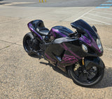 Customer Fairing Install - Suzuki Hayabusa Fairings (1999-2007) Black, Pink at KingsMotorcycleFairings.com