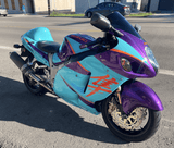 Customer Photo - Suzuki Hayabusa Fairings in Purple, Orange, Blue at KingsMotorcycleFairings.com