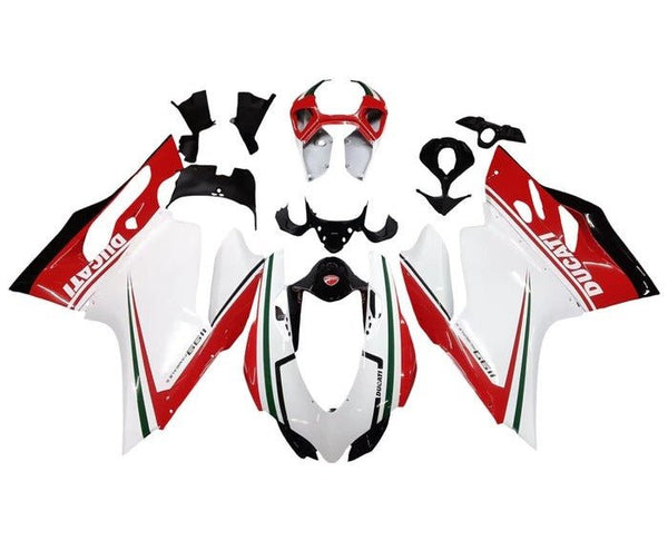 DUCATI 1199 Fairings (2011-2014) White, Red, Green, Black at KingsMotorcycleFairings.com