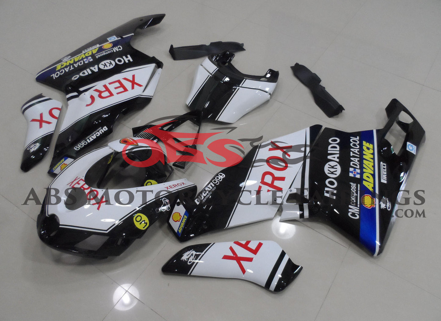 DUCATI 999 Fairings (2005-2006) Black, White, Blue, Red Xerox at KingsMotorcycleFairings.com