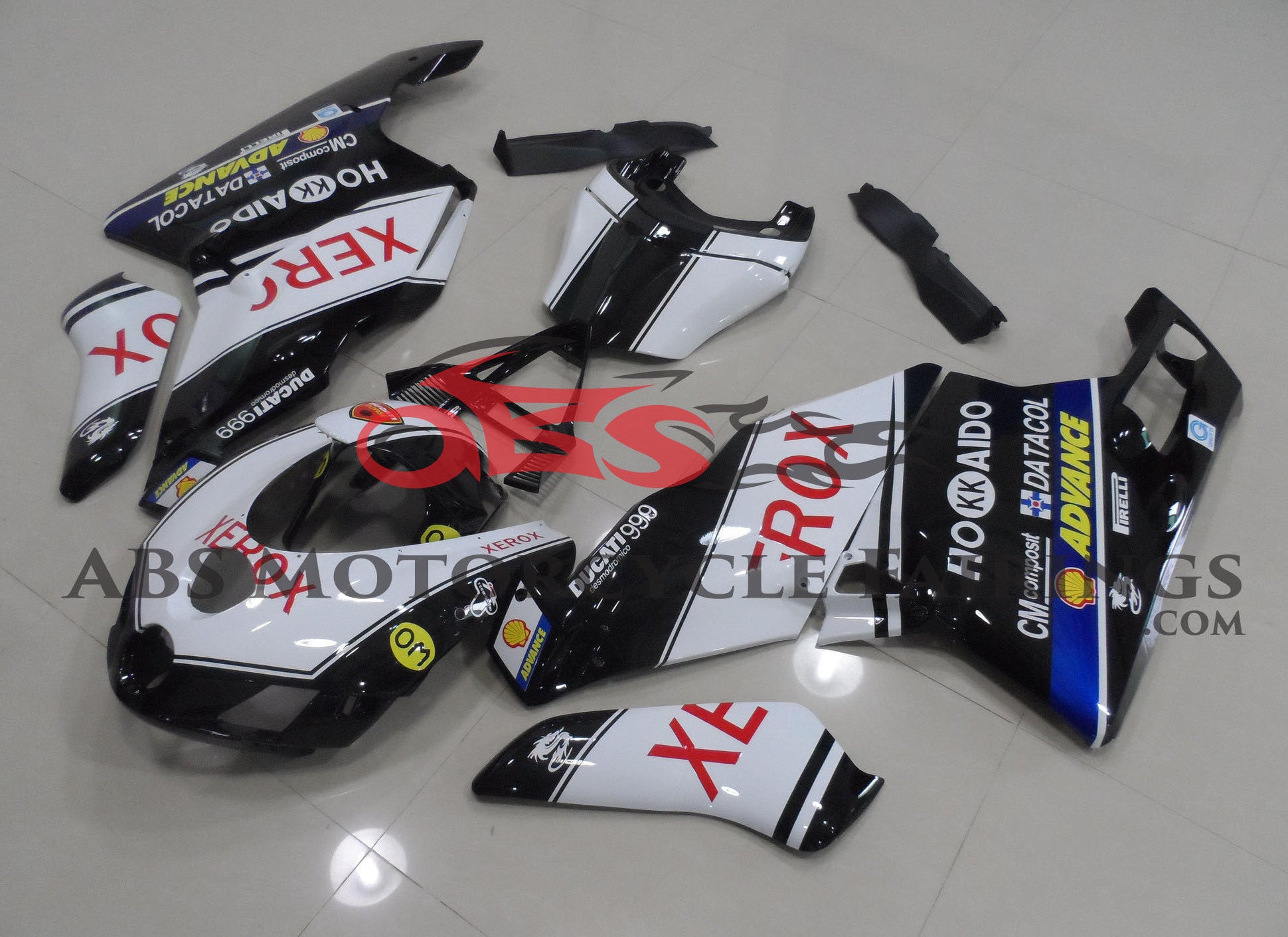 DUCATI 999 Fairings (2005-2006) Black, White, Blue, Red Xerox at KingsMotorcycleFairings.com