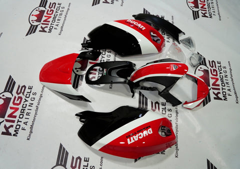 DUCATI MONSTER 696/796/1100 (2009-2016) BLACK, WHITE, RED, FAUX CARBON FIBER FAIRINGS at KingsMotorcycleFairings.com