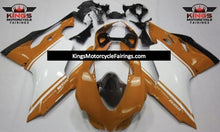 DUCATI 1199 (2011-2014) ORANGE, WHITE & BLACK FAIRINGS at Kings Motorcycle Fairings