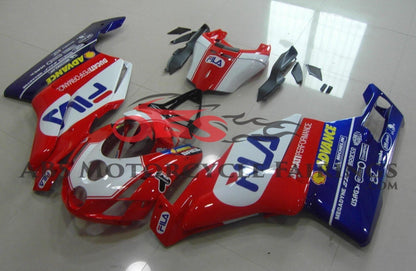 DUCATI 749 Fairings (2003-2004) Red, White, Blue FILA at KingsMotorcycleFairings.com