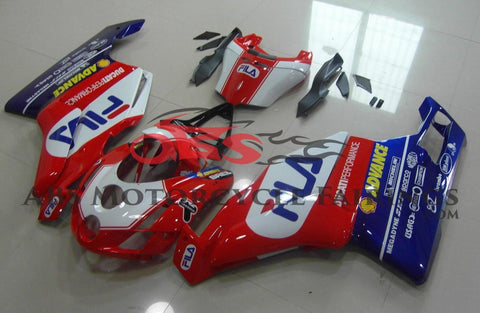 DUCATI 749 Fairings (2003-2004) Red, White, Blue FILA at KingsMotorcycleFairings.com