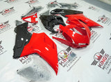 Ducati 1098 Fairing Kit (2007-2012) Red, Faux Carbon Fiber at KingsMotorcycleFairings.com