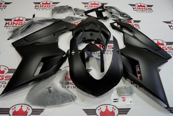 Ducati 1098 Fairings (2007-2012) All Matte Black at KingsMotorcycleFairings.com