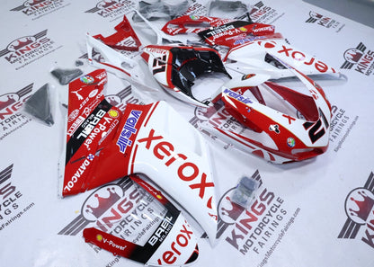 Ducati 1098 Fairings (2007-2014) Xerox Red, White, Black at KingsMotorcycleFairings.com