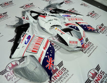Ducati 1198 (2007-2012) White, Blue & Red Australian Flag Fairings at KingsMotorcycleFairings.com