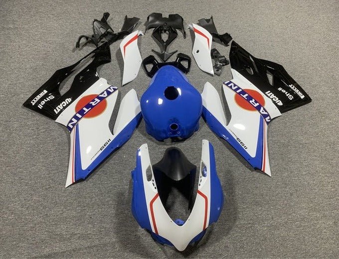 Ducati 1199 Fairings (2011-2014) Blue, White, Red, Martini at KingsMotorcycleFairings.com