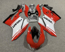 Ducati 1199 Fairings (2011-2014) Gloss Red, White at KingsMotorcycleFairings.com