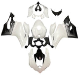 Ducati 1199 Fairings (2011-2014) Pearl White, Matte Black at KingsMotorcycleFairings.com