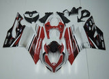 Ducati 1199 Fairings (2011-2014) Red, Black, White, Silver Stripe at KingsMotorcycleFairings.com