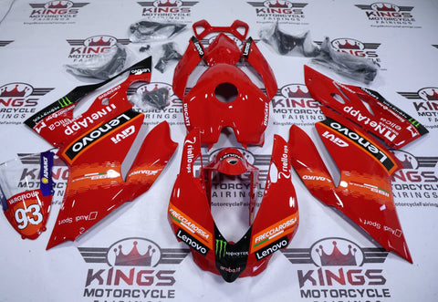 Ducati 1199 Fairings (2011-2014) Red, Orange Lenovo at KingsMotorcycleFairings.com